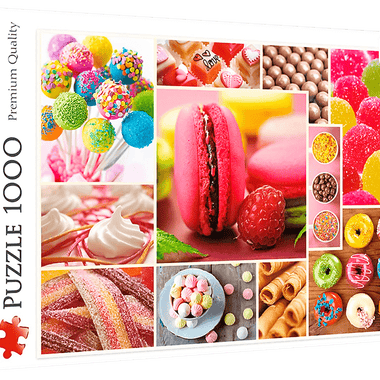 Rompecabezas Collage de Postres 1000 Piezas. Marca Trefl