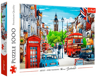 Rompecabezas Calles de Londres. 1000 Piezas Marca Trefl
