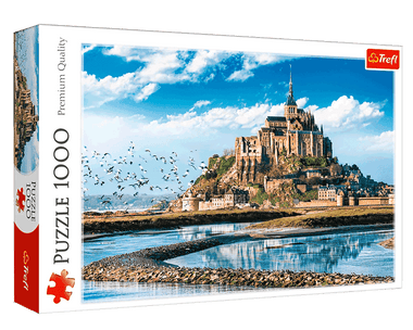 Rompecabezas Monte San Michel, Francia. 1000 Piezas Marca Trefl