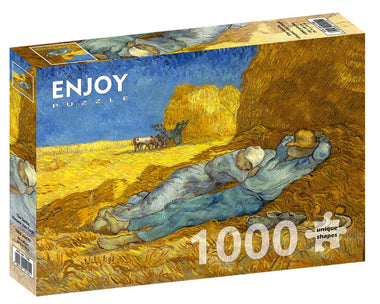 Van Gogh - La siesta: Rompecabezas 1000 Piezas. Marca Enjoy Puzzle