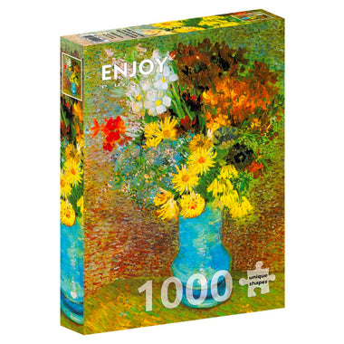 Van Gogh - Florero con Margaritas y Anémonas: Rompecabezas 1000 Piezas. Marca Enjoy Puzzle