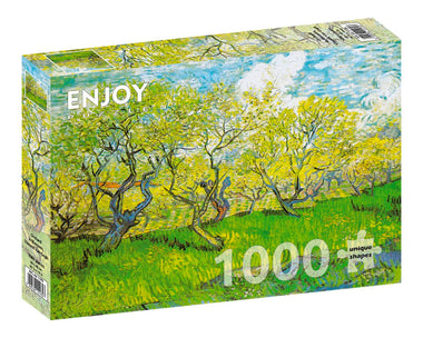 Van Gogh - Huerto en Flor: Rompecabezas 1000 Piezas. Marca Enjoy Puzzle
