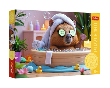 Rompecabezas Capibara en el Spa 160 Piezas Marca Trefl