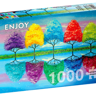 Olha Darchuk - Cada Árbol Tiene su Colorido: Rompecabezas 1000 Piezas. Marca Enjoy Puzzle