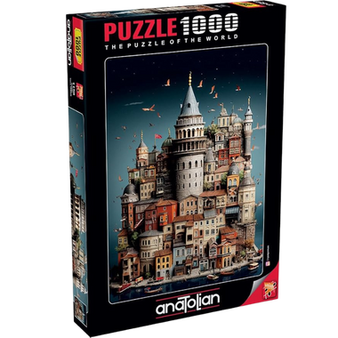 Rompecabezas Barrio de Gálata, Estambul. 1000 piezas Marca Anatolian