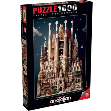 Rompecabezas La Sagrada Familia. 1000 piezas Marca Anatolian