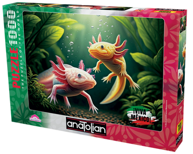 Rompecabezas Viva México: Ajolotes. 1000 piezas Marca Anatolian