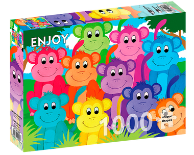 Changuitos Arcoíris: Rompecabezas 1000 Piezas. Marca Enjoy Puzzle