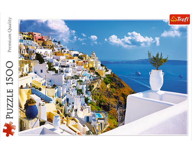 Rompecabezas Santorini 1500 Piezas. Marca Trefl