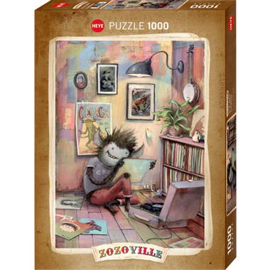 Rompecabezas Zozoville - Monstruo de Vinilo: 1000 piezas. Marca Heye