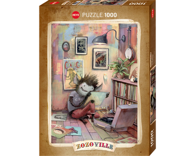 Rompecabezas Zozoville - Monstruo de Vinilo: 1000 piezas. Marca Heye