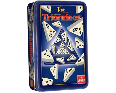 Triominos Tour Caja Metálica. Marca Goliath