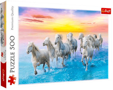 Rompecabezas Caballos Galopando. 500 Piezas Marca Trefl