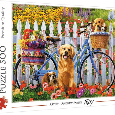 Rompecabezas Aventura de Perritos. 500 Piezas Marca Trefl