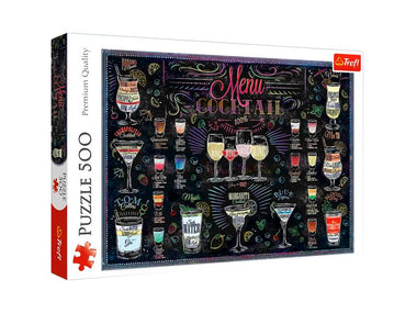 Rompecabezas Menú de Cócteles. 500 Piezas Marca Trefl