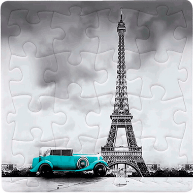 Magneto La Torre Eiffel: Rompecabezas 16 Piezas Miniatura. Marca PieceRelax