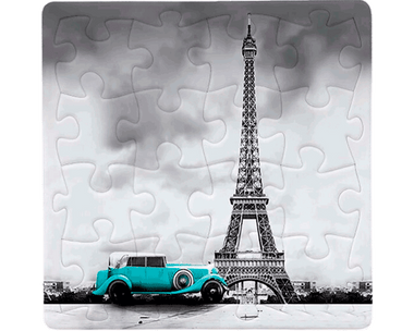 Magneto La Torre Eiffel: Rompecabezas 16 Piezas Miniatura. Marca PieceRelax