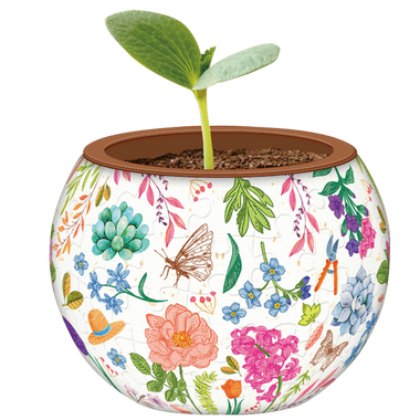 Mi Pequeño Jardín (Maceta): Rompecabezas 80 Piezas Miniatura. Marca PieceRelax