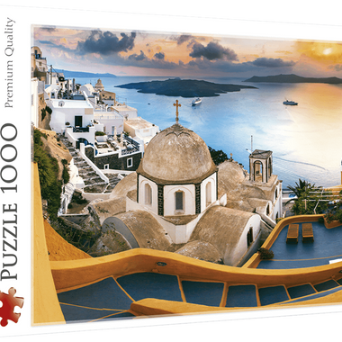 Rompecabezas Santorini - Cuento de Hadas 1000 Piezas. Marca Trefl