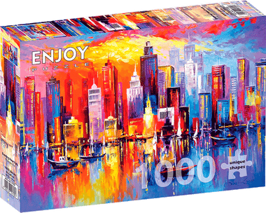 Noche Neoyorkina: : Rompecabezas 1000 Piezas. Marca Enjoy Puzzle