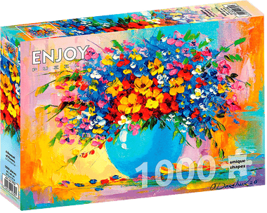 Ramo de Flores: Rompecabezas 1000 Piezas. Marca Enjoy Puzzle
