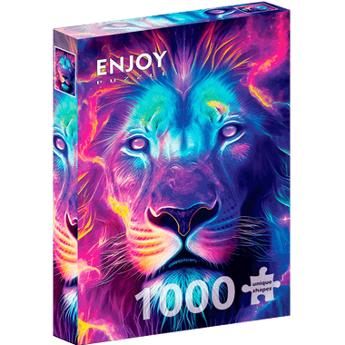Su majestad - El León: Rompecabezas 1000 Piezas. Marca Enjoy Puzzle