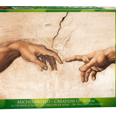 Miguel Angel: La Creación De Adán: Rompecabezas de Arte 1000 Piezas Eurographics