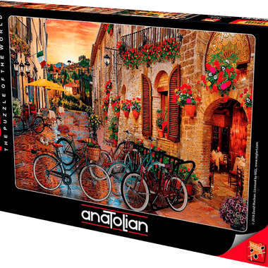 Rompecabezas David Maclean - Bicicletas en la Toscana. 1000 piezas Marca Anatolian