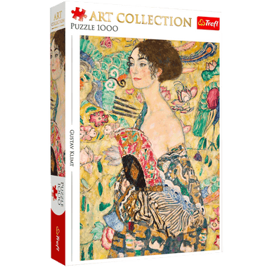 Dama Con Abanico - Gustav Klimt: Rompecabezas 1000 Piezas. Marca Trefl