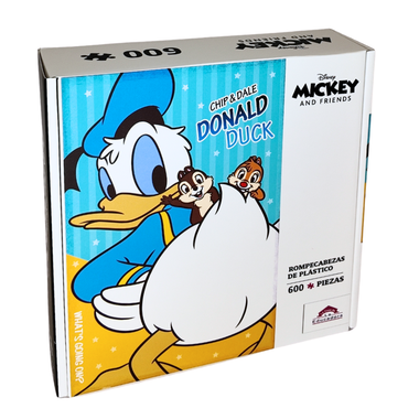 Rompecabezas Donald, Chip y Dale 600 Piezas de Plástico Disney