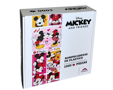 Rompecabezas Panorámico Mickey y Minnie 2 Disney 1000 Piezas De Plástico