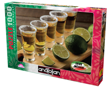 Viva México Tequila Rompecabezas 1000 Piezas. Marca Anatolian
