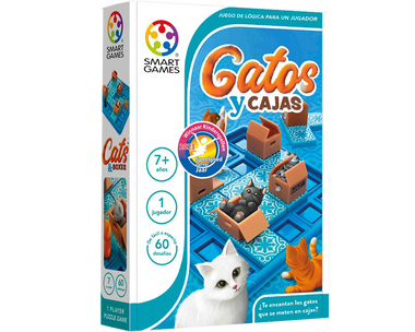 Gatos y Cajas Juego de Lógica. Marca Smart Games