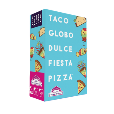 Taco Globo Dulce Fiesta Pizza en Español. Blue Orange™