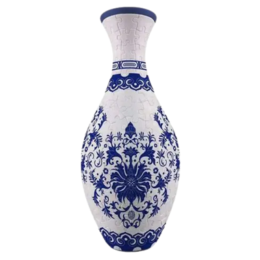 Jarrón Flores Azules: Rompecabezas 3D 160 Piezas PieceRelax