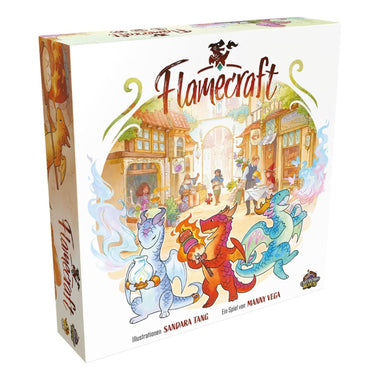 Flamecraft en Inglés Juego de Mesa de Fantasía. Marca Goliath