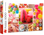 Rompecabezas Collage de Postres 1000 Piezas. Marca Trefl