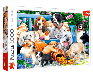 Rompecabezas Perros de Diferentes Razas 1000 Piezas. Marca Trefl