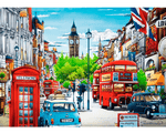 Rompecabezas Calles de Londres. 1000 Piezas Marca Trefl