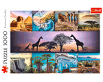 Rompecabezas Collage Lugares de África. 1000 Piezas Marca Trefl