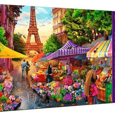 Rompecabezas París, Primavera con Flores. 1000 Piezas Marca Trefl