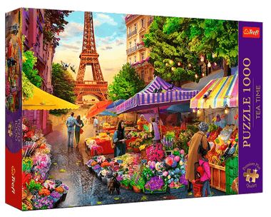 Rompecabezas París, Primavera con Flores. 1000 Piezas Marca Trefl