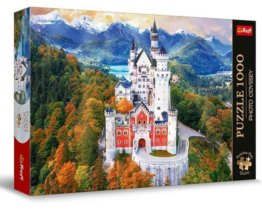 Rompecabezas Odisea Fotográfica: Castillo de Neuschwanstein, Alemania. 1000 Piezas Marca Trefl