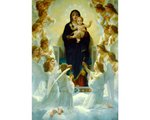 Rompecabezas William Bouguereau - Virgen con Ángeles: 1000 Piezas. Marca Enjoy Puzzle