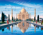 Rompecabezas Steve Crisp - Taj Mahal. 1000 piezas Marca Anatolian