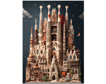 Rompecabezas La Sagrada Familia. 1000 piezas Marca Anatolian