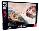 La Creación de Adán: Rompecabezas de 1000 piezas. Anatolian