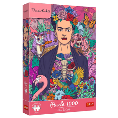 Rompecabezas Frida Kahlo- Un Alma Floreciente. 1000 Piezas Marca Trefl Premium