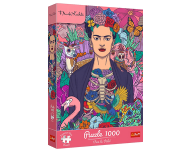 Rompecabezas Frida Kahlo- Un Alma Floreciente. 1000 Piezas Marca Trefl Premium