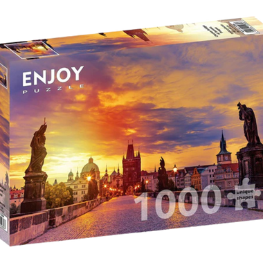 Puente De San Carlos Praga: Rompecabezas 1000 Piezas Enjoy Puzzle